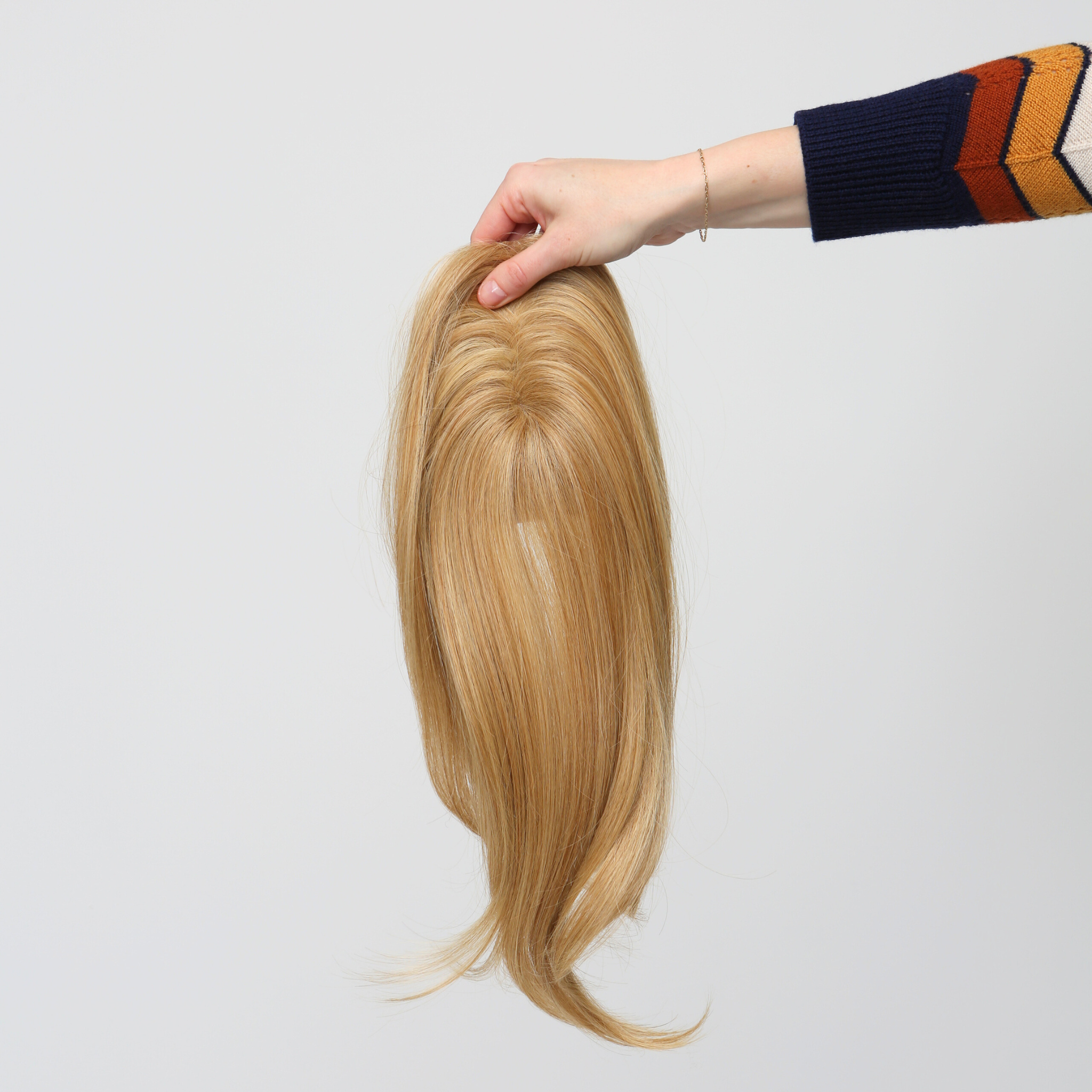 Clio 12 S PLUS | Remy Human Hair Topper (Reinforced Hand-Tied Base)