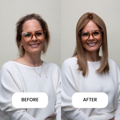 Athena 14 XL French | Luxury Lace Front Topper