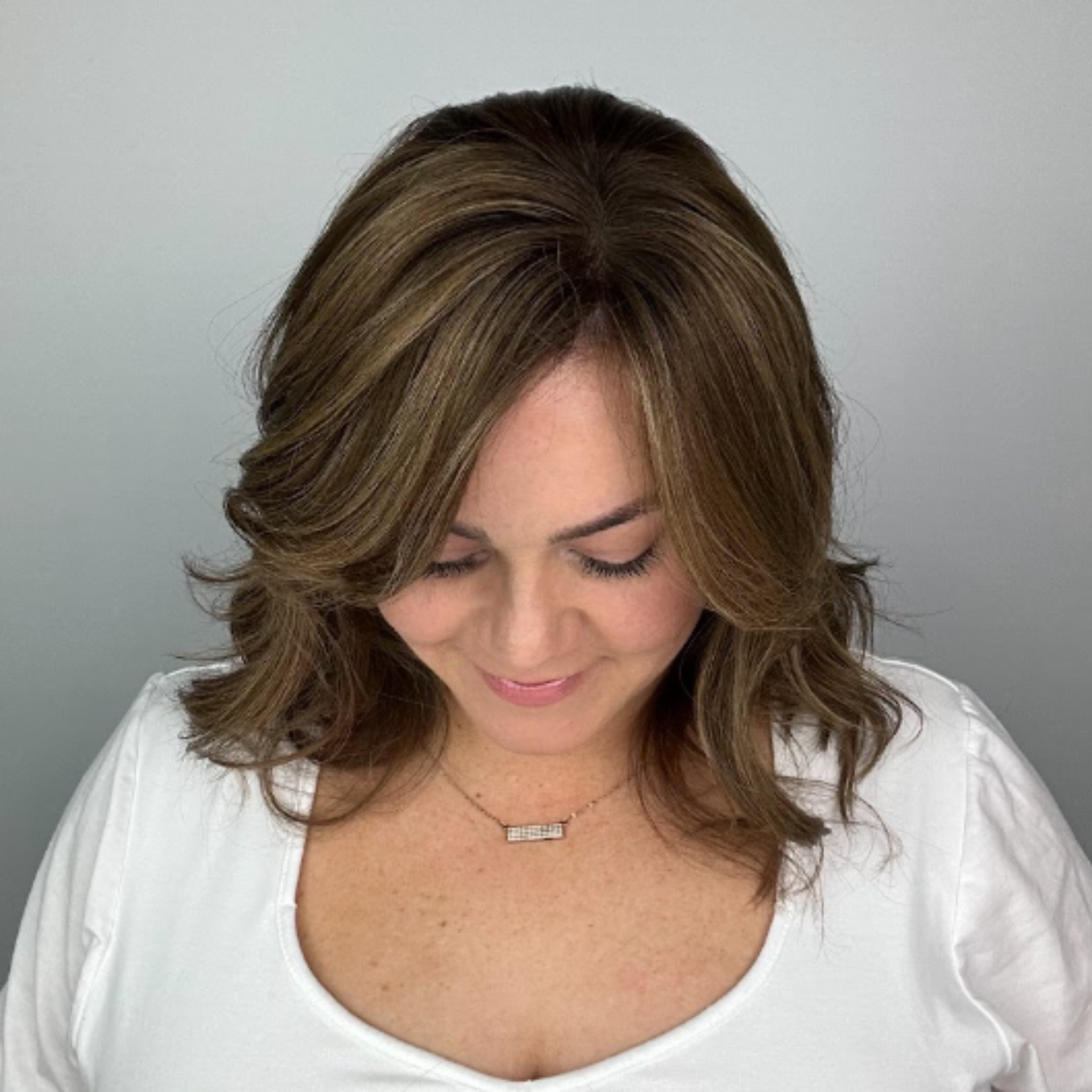 Clio 12 L PLUS | Remy Human Hair Topper (Reinforced Hand-Tied Base)