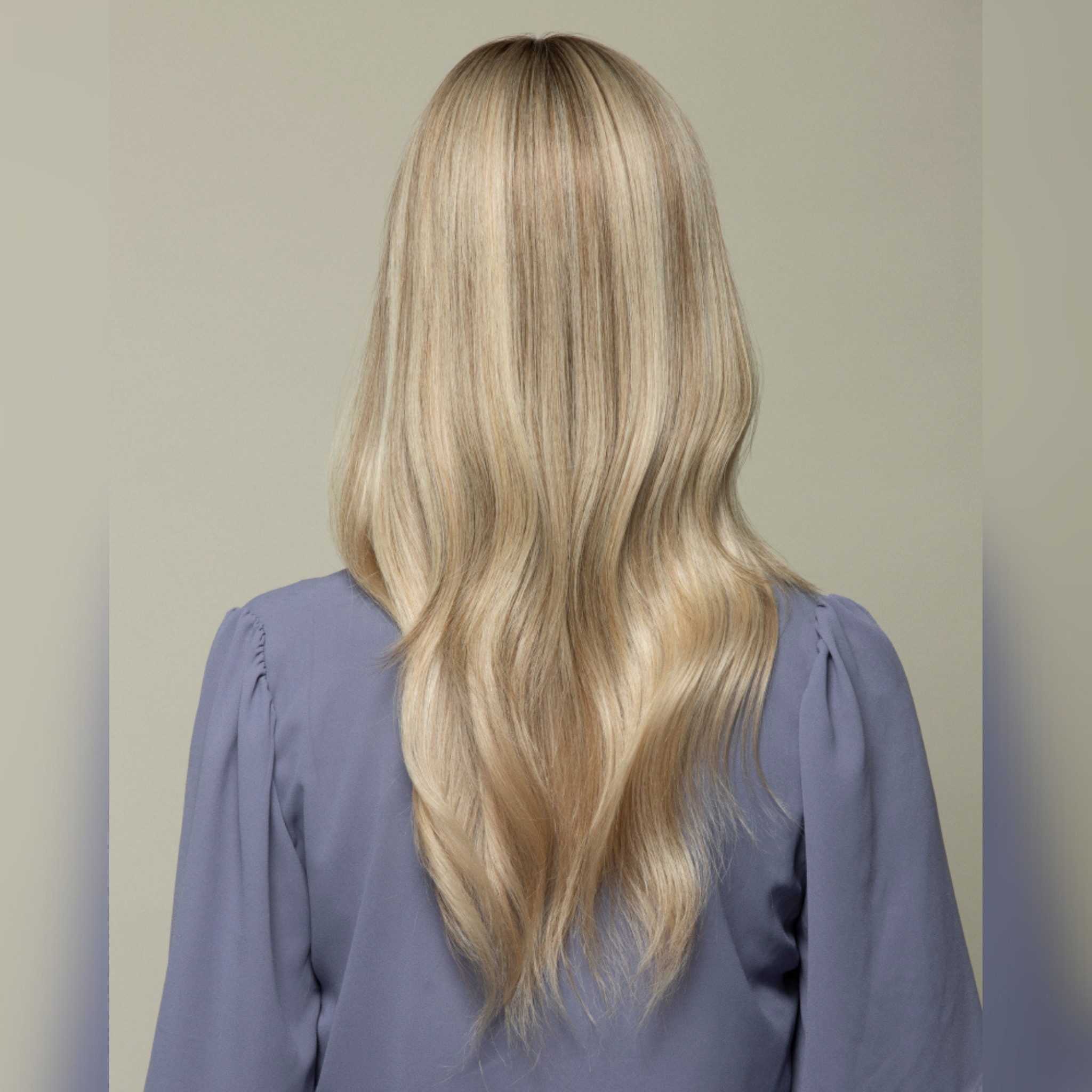 Clio 14 M PLUS | Remy Human Hair Topper (Reinforced Hand-Tied Base)