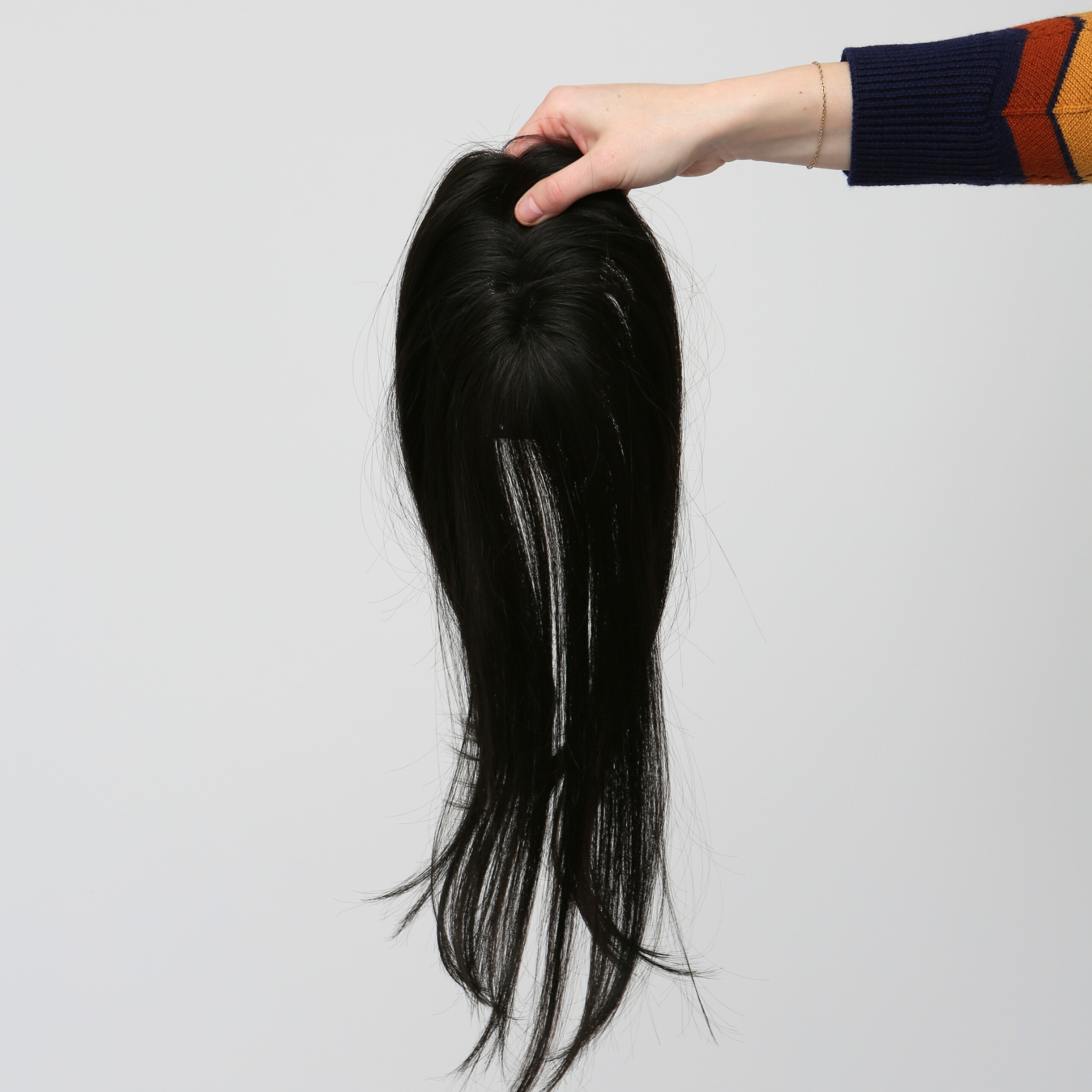 Clio 12 S PLUS | Remy Human Hair Topper (Reinforced Hand-Tied Base)