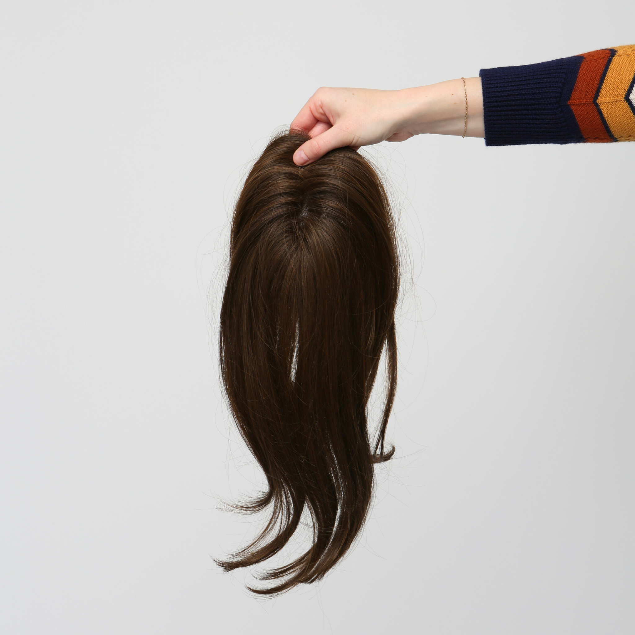 Clio 12 S PLUS | Remy Human Hair Topper (Reinforced Hand-Tied Base)